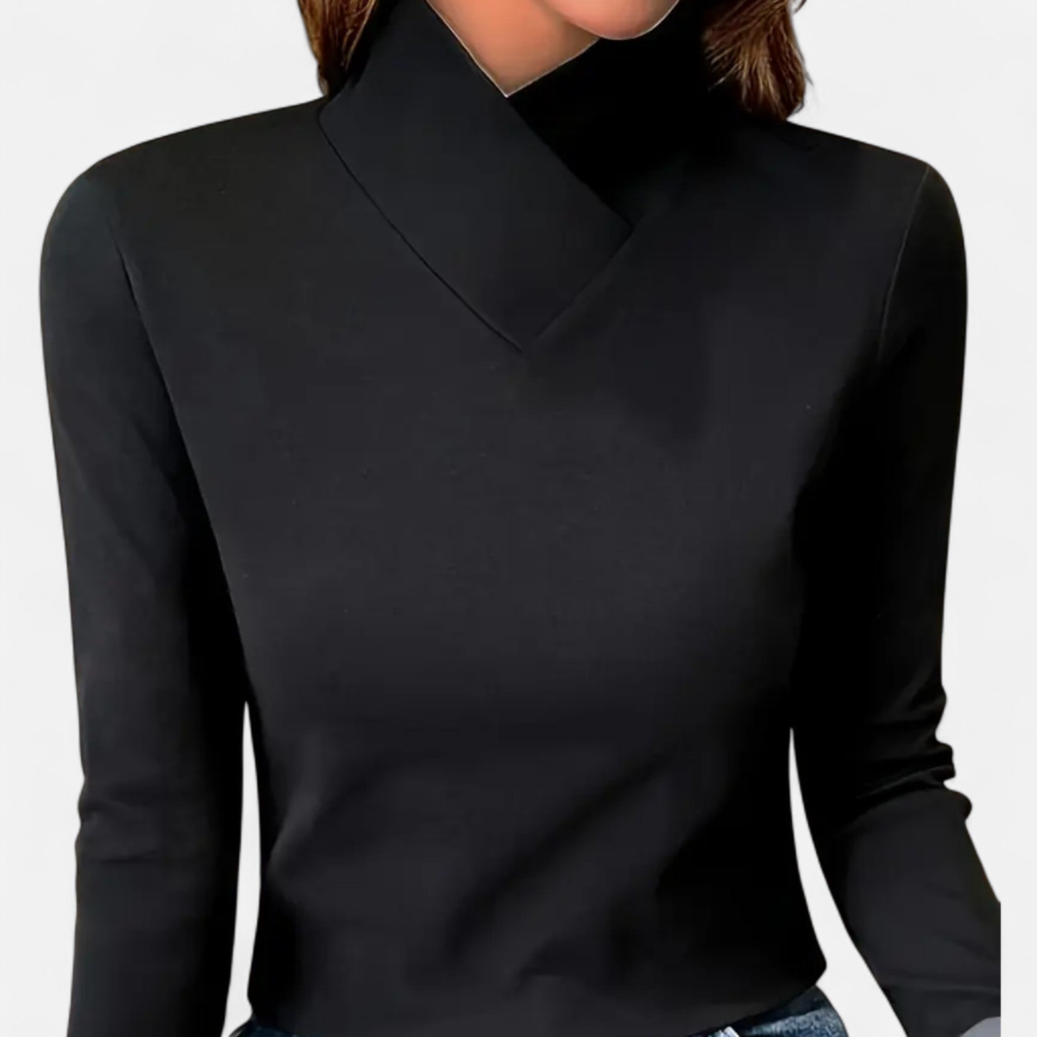 Aveline the Label | Women’s High-Neck Long-Sleeve Top