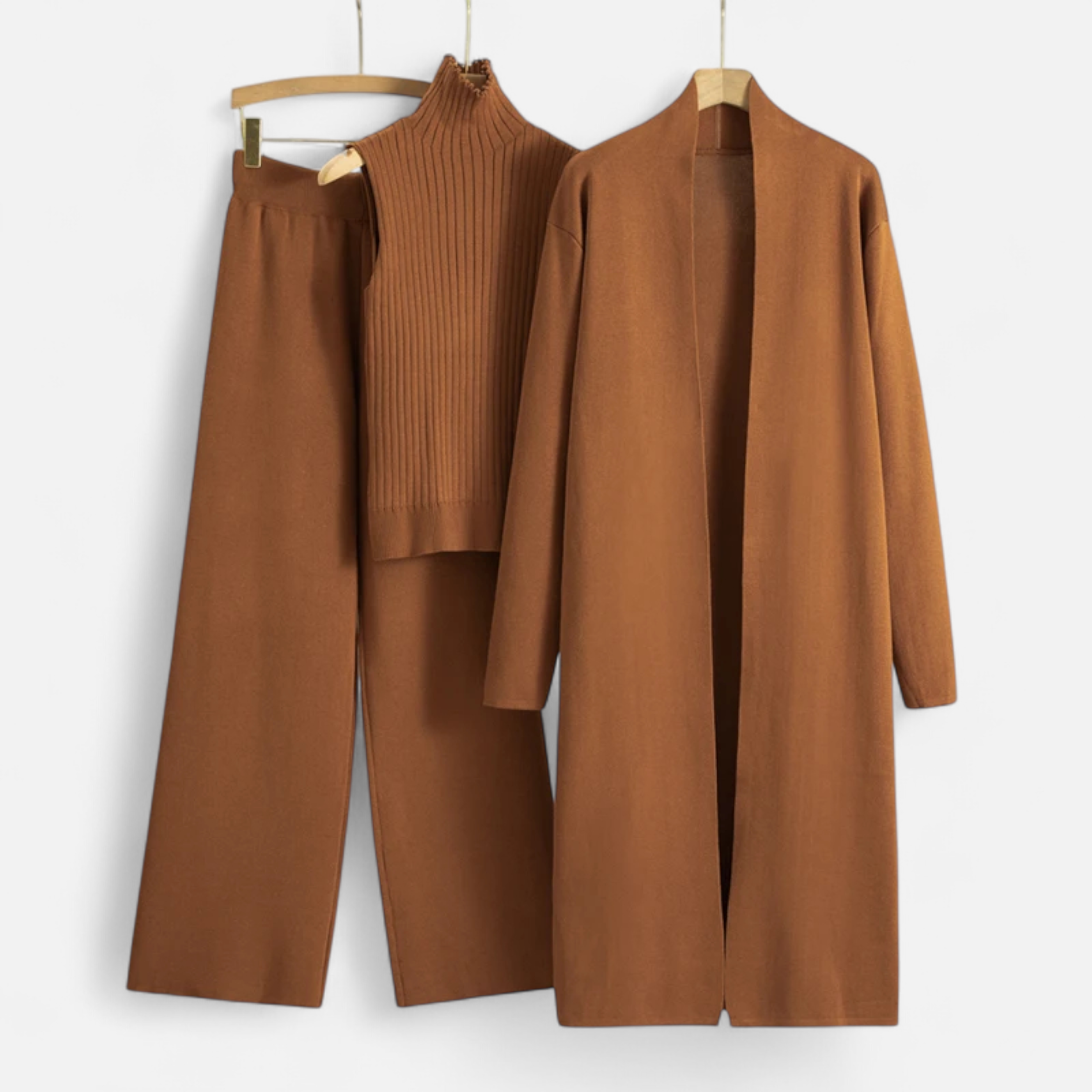 Aveline the Label | Women’s Soft Knitted 3-Piece Cardigan Set