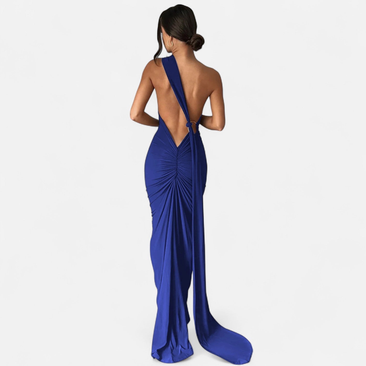 Aveline the Label | Women’s Backless Scarf-Tie Evening Dress