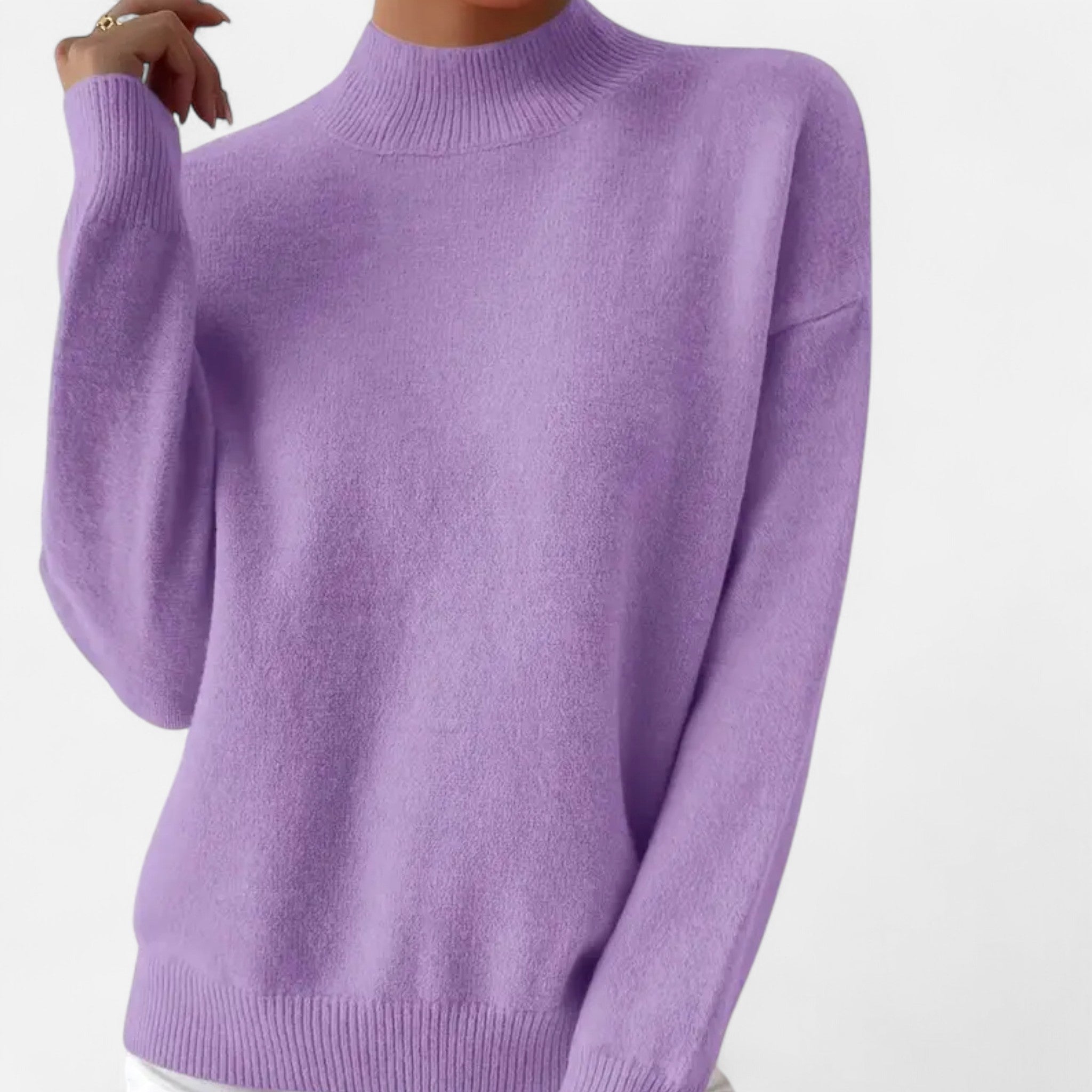 Aveline the Label | Women’s Mock Neck Long Sleeve Sweater