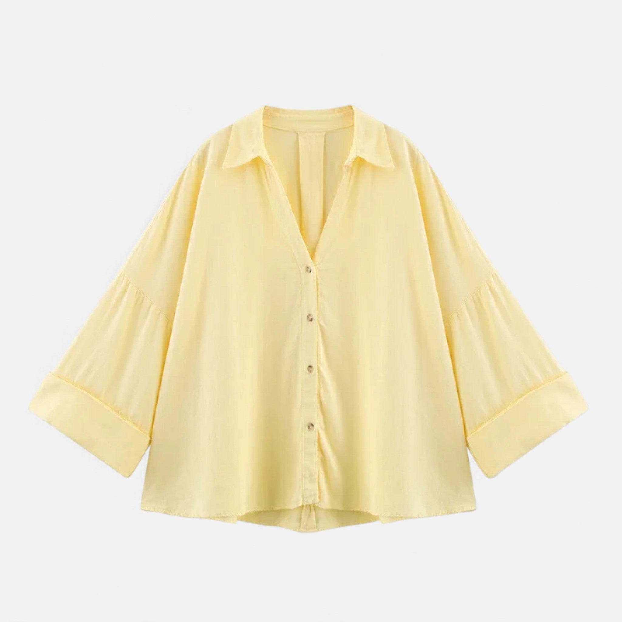 Aveline the Label | Women’s V-Neck Silk Blouse