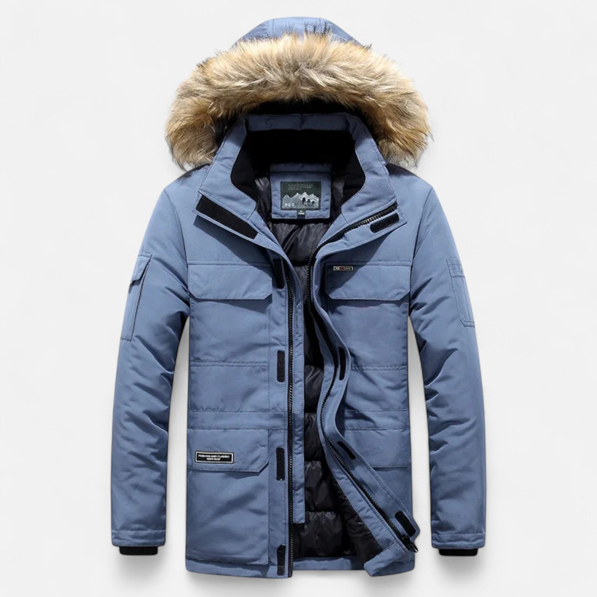 Aveline the Label | Men's Winter Parka with Hood and Fleece Lining