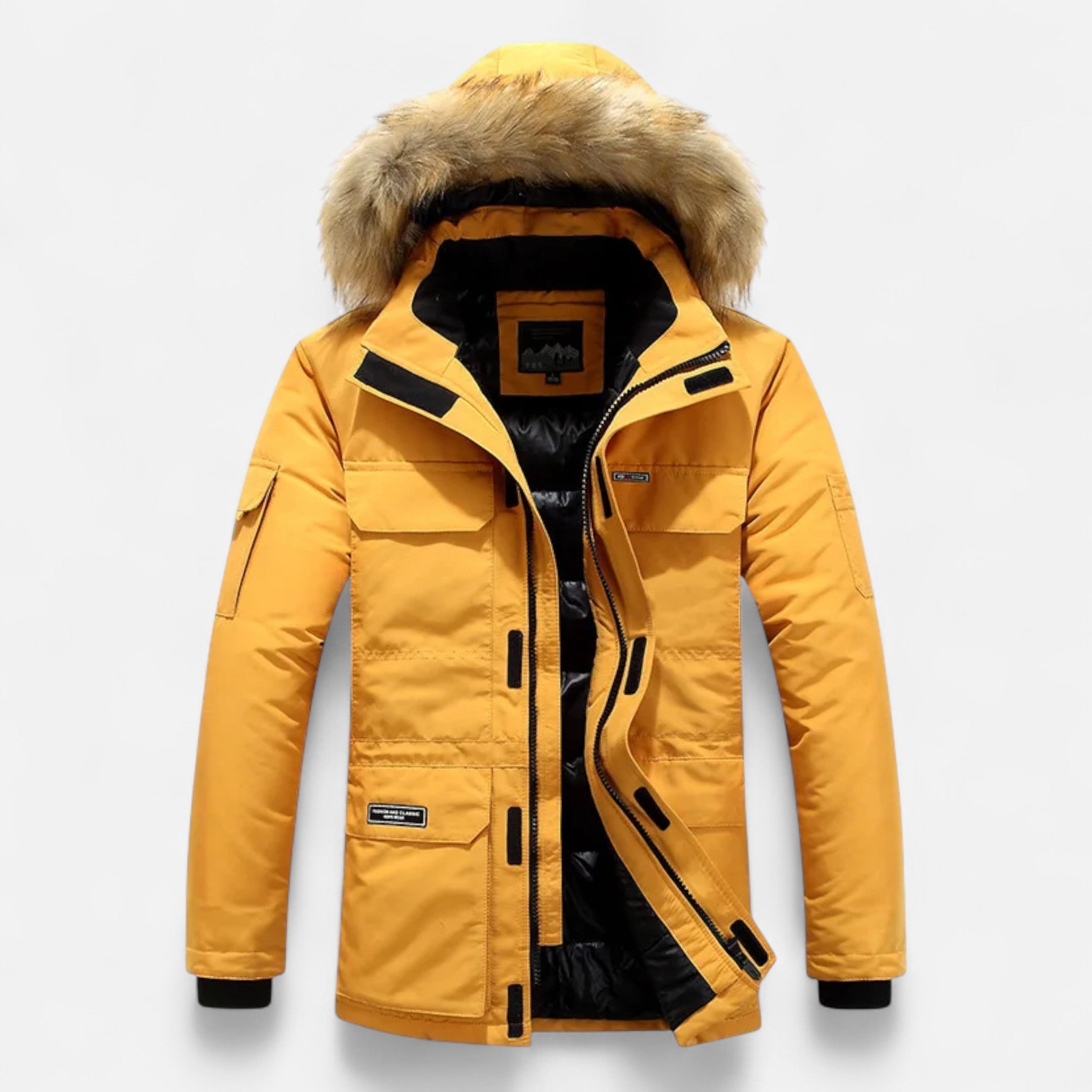 Aveline the Label | Men's Winter Parka with Hood and Fleece Lining