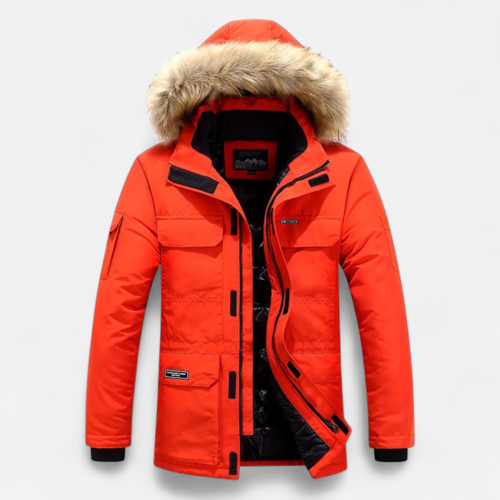 Aveline the Label | Men's Winter Parka with Hood and Fleece Lining