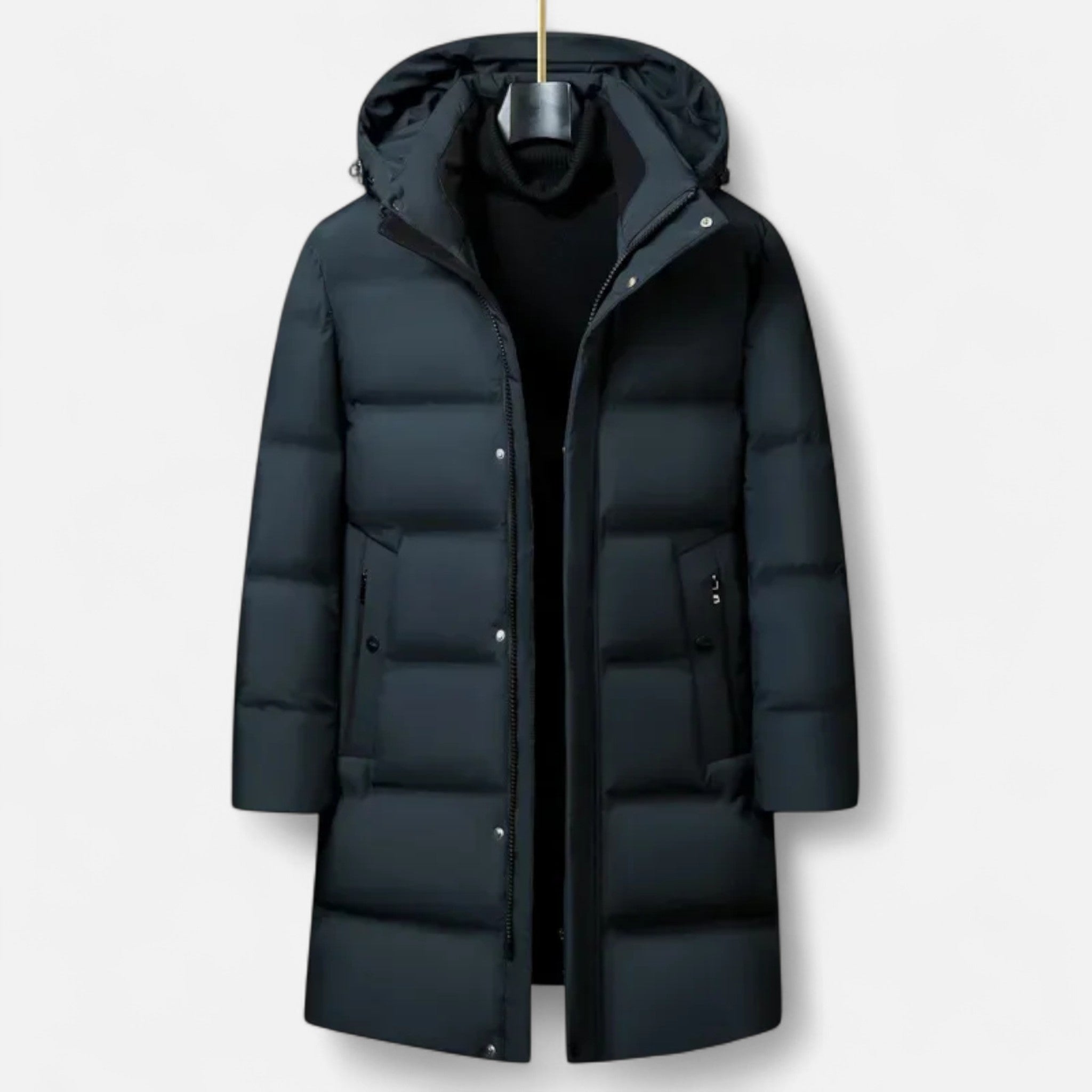 Aveline the Label | Men’s Premium Winter Down Parka – Hooded Insulated Elegance