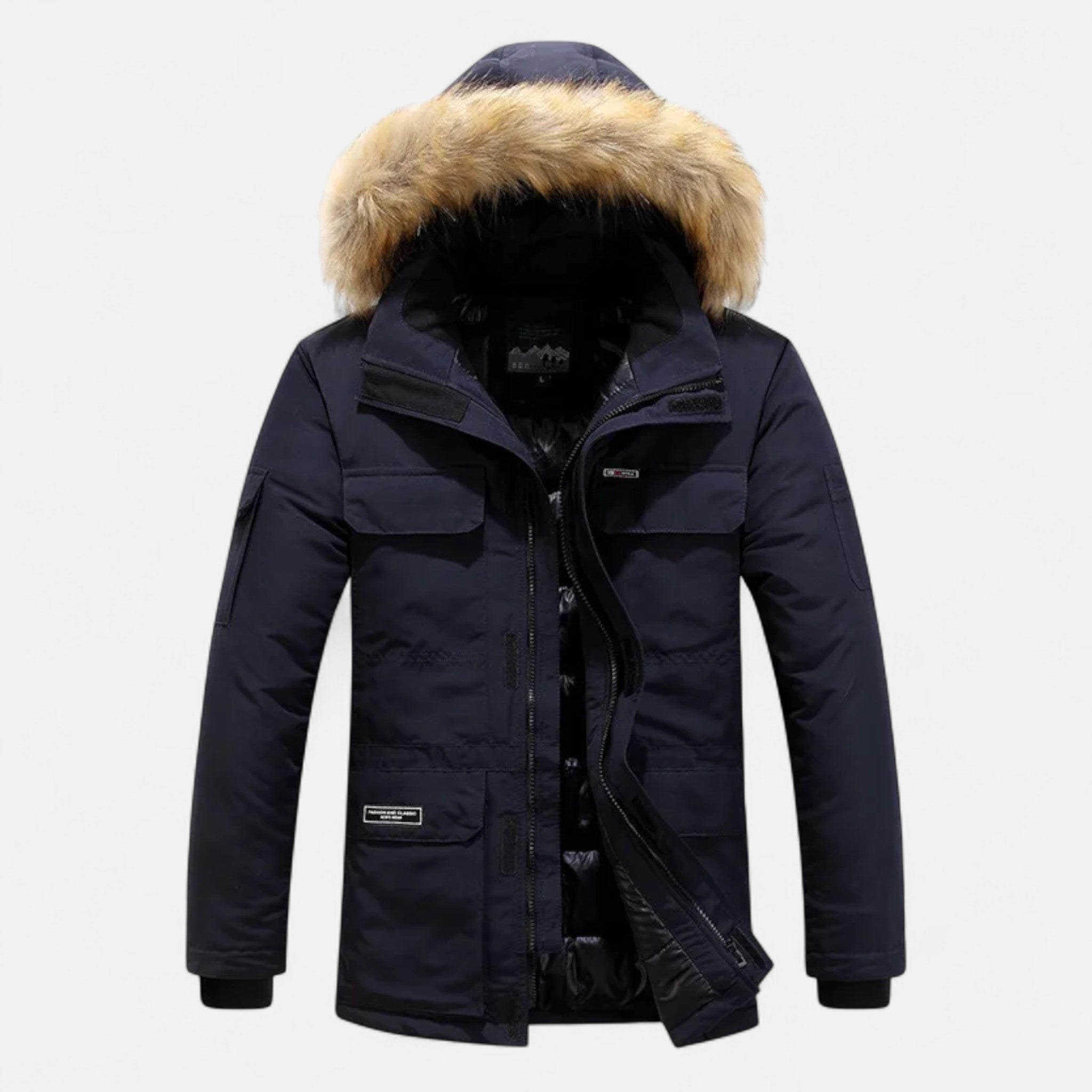 Aveline the Label | Men's Winter Parka with Hood and Fleece Lining