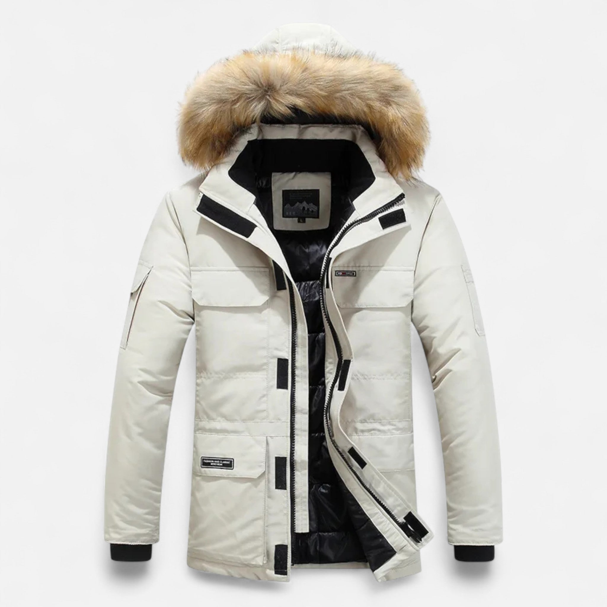 Aveline the Label | Men's Winter Parka with Hood and Fleece Lining