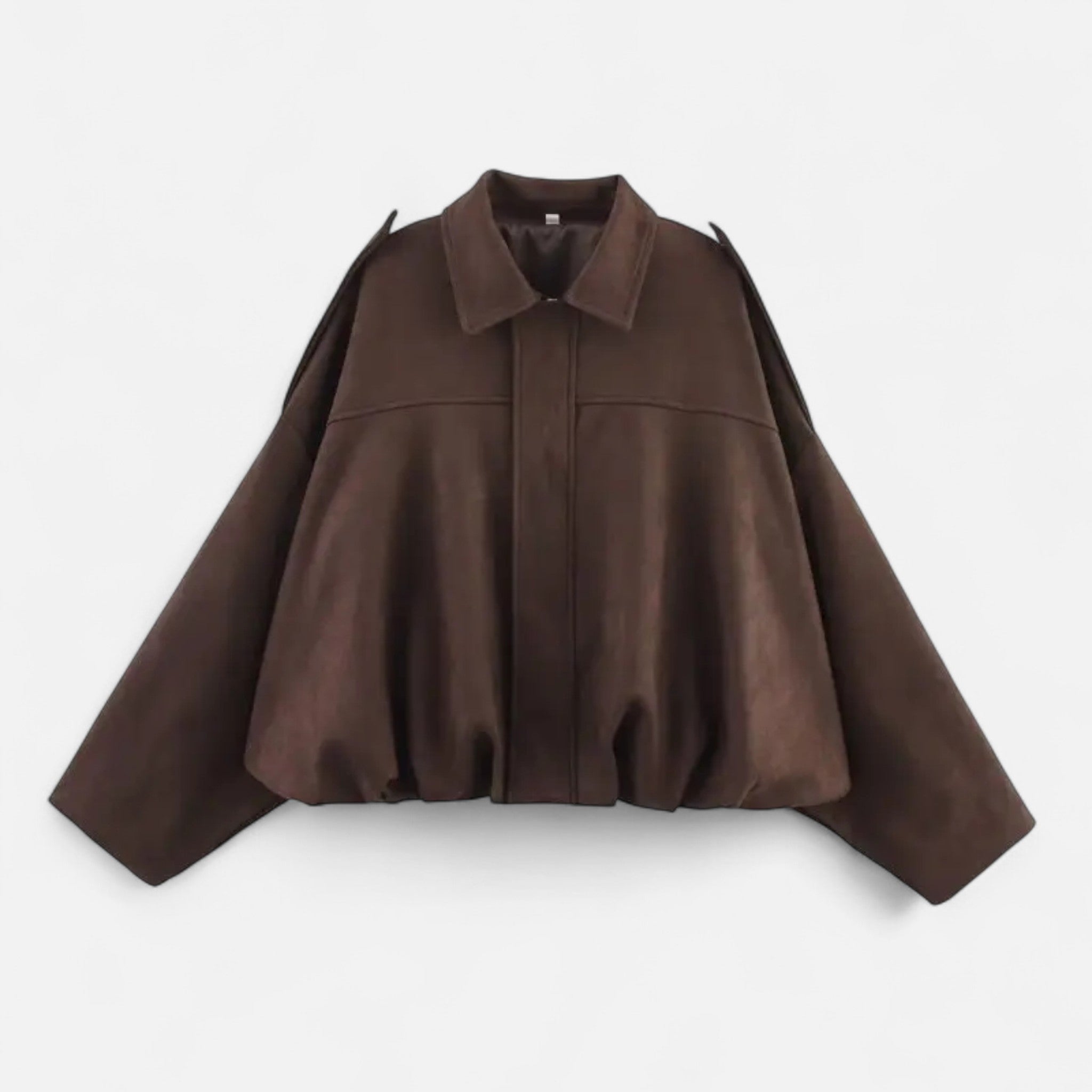 Aveline the Label | Women’s Suede Loose-Fit Zipped Jacket