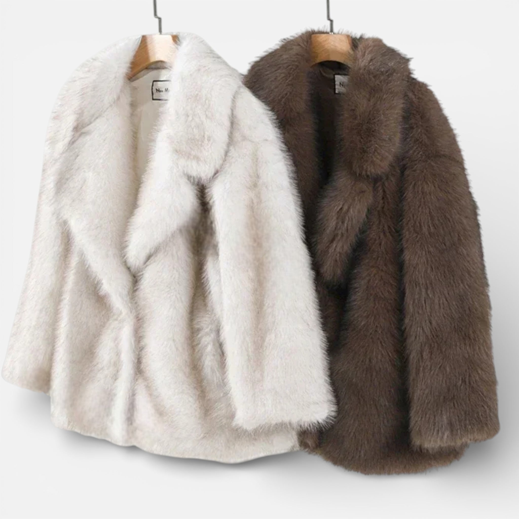 Aveline the Label | Women’s Wide Lapel Faux Fur Coat