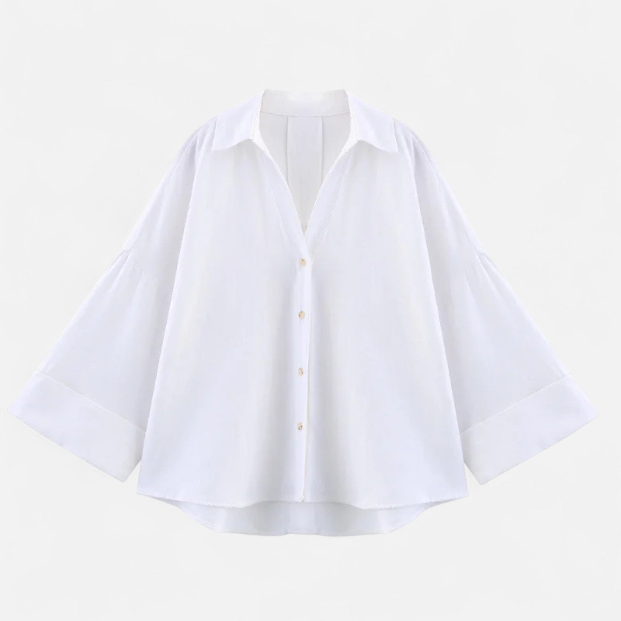 Aveline the Label | Women’s V-Neck Silk Blouse