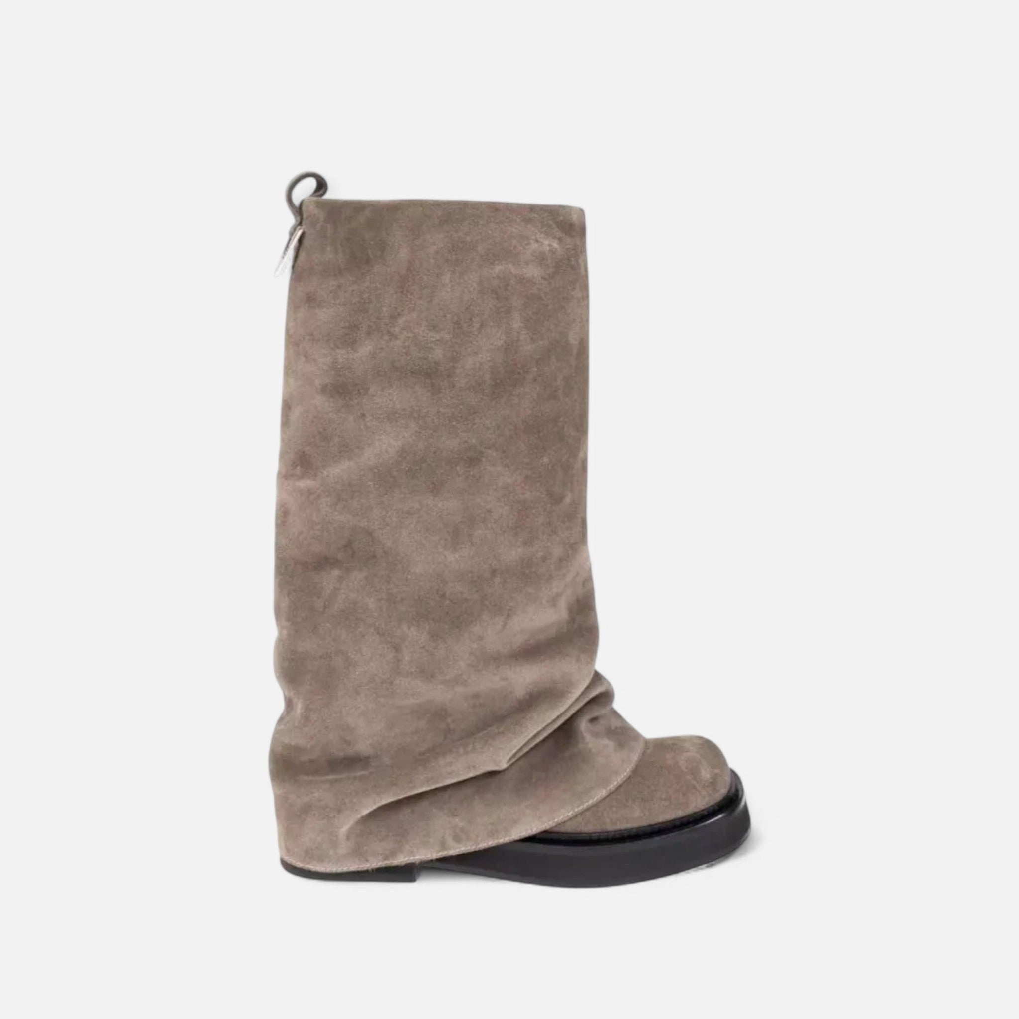 Aveline the Label | Women’s Tall Pleated Boots with a Thick Sole