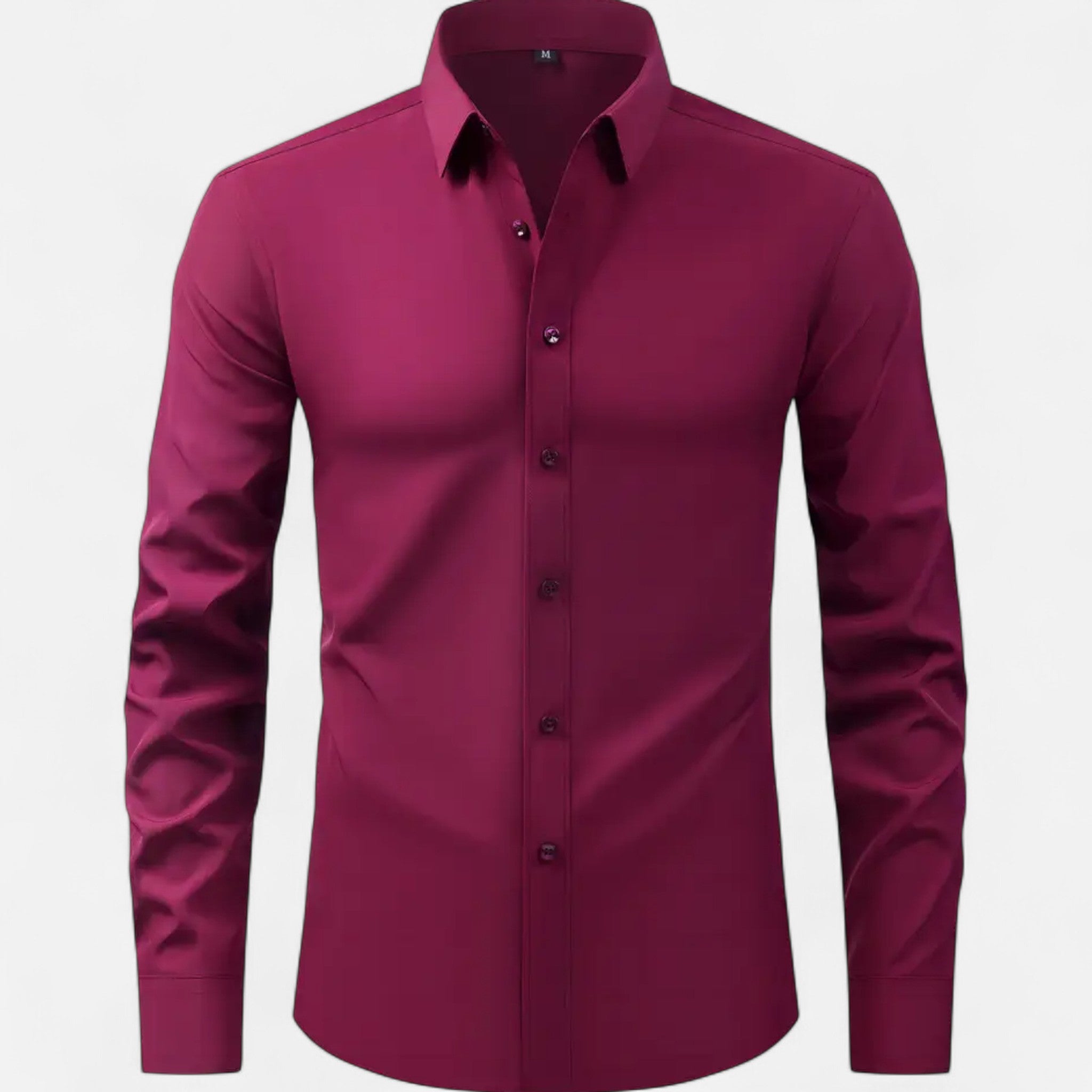 Aveline the Label | Men’s Slim-Fit Long-Sleeve Shirt with Stretch