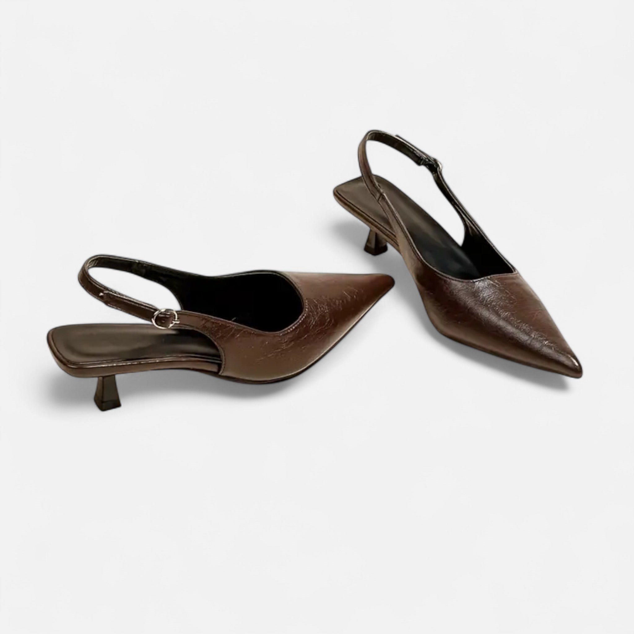 Aveline the Label | Women’s Pointed-Toe Kitten Heel Sandals