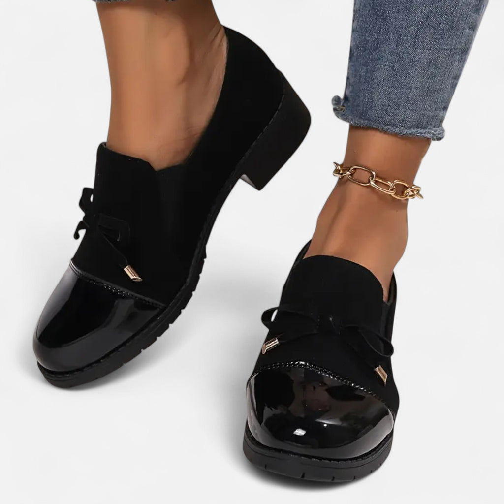 Aveline the Label | Women’s Moccasin Loafers with Bow Detail
