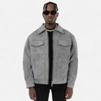 Aveline the Label | Men’s Relaxed-Fit Suede Jacket