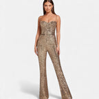 Aveline the Label | Women’s Refined Sequin Evening Jumpsuit
