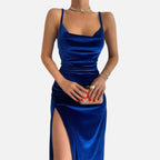 Aveline the Label | Women’s Evening Dress with Ruched Detail and Spaghetti Straps