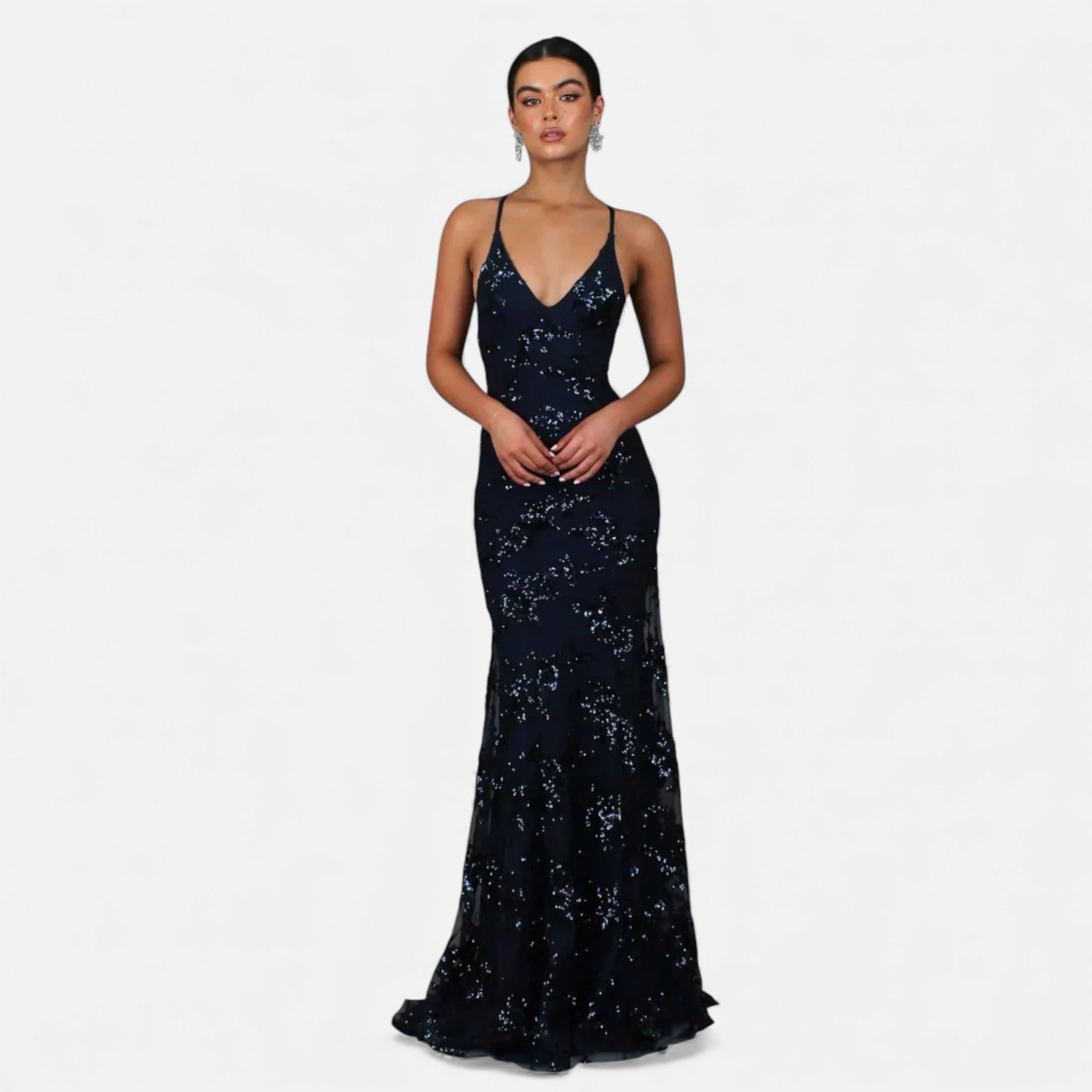 Aveline the Label | Women’s Elegant Sequin Maxi Dress