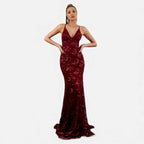 Aveline the Label | Women’s Elegant Sequin Maxi Dress