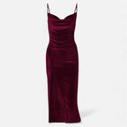 Aveline the Label | Women’s Evening Dress with Ruched Detail and Spaghetti Straps