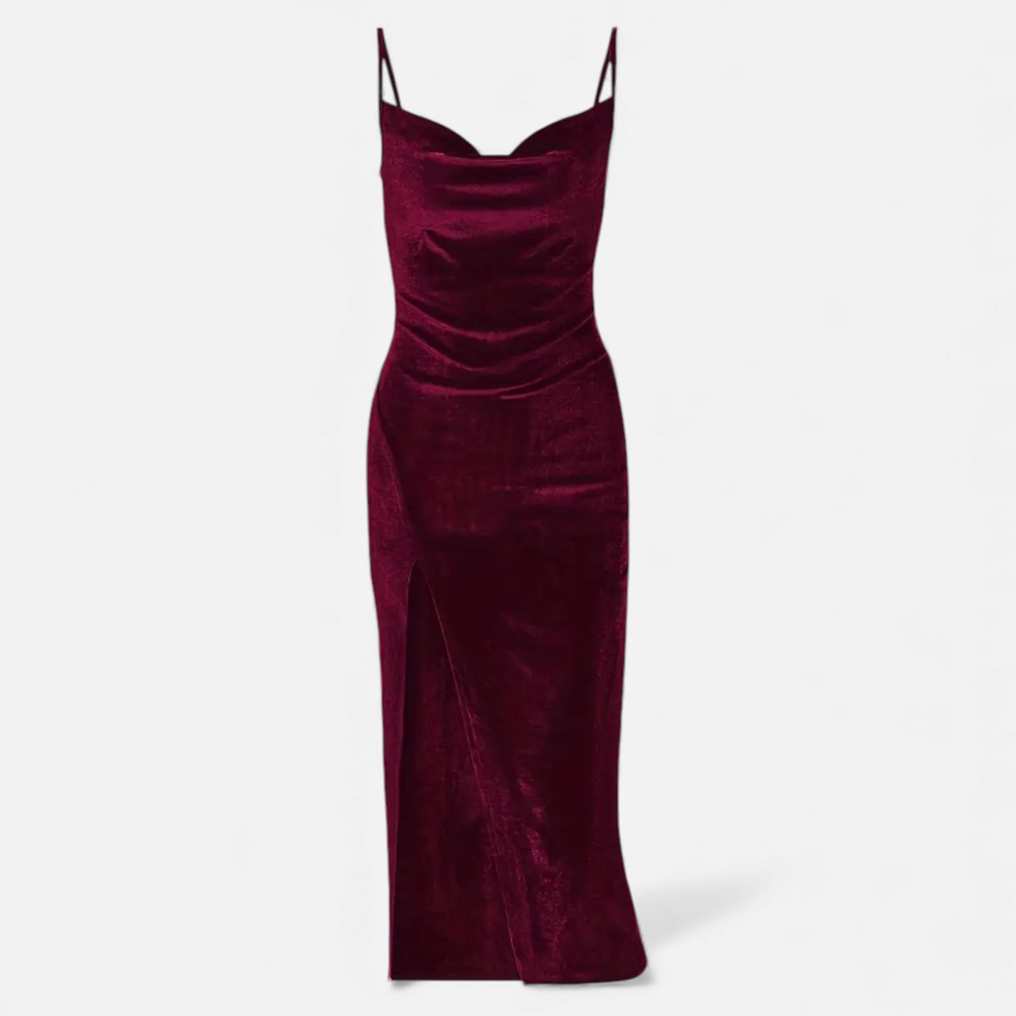 Aveline the Label | Women’s Evening Dress with Ruched Detail and Spaghetti Straps