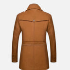 Aveline the Label | Men’s Double-Breasted Round Neck Tweed Coat