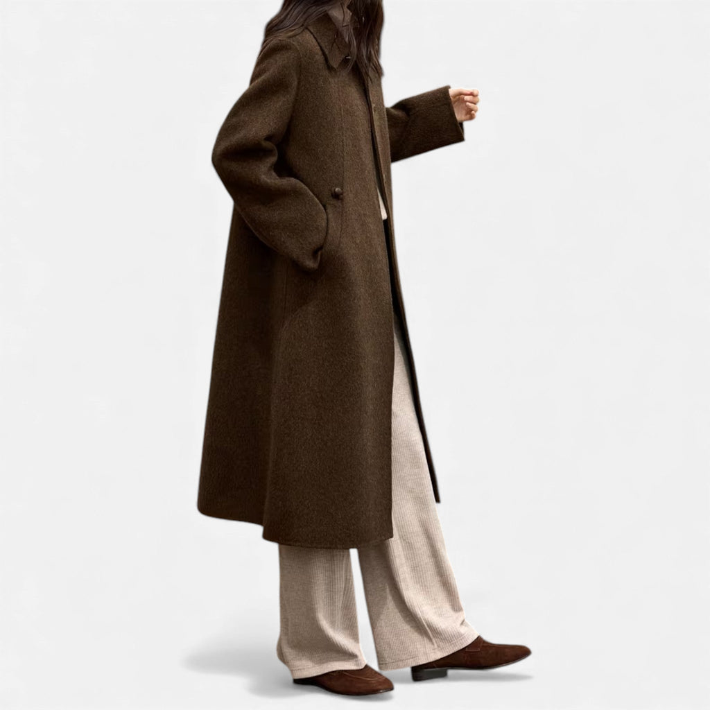 Aveline the Label | Women’s Structured Long Wool Winter Coat