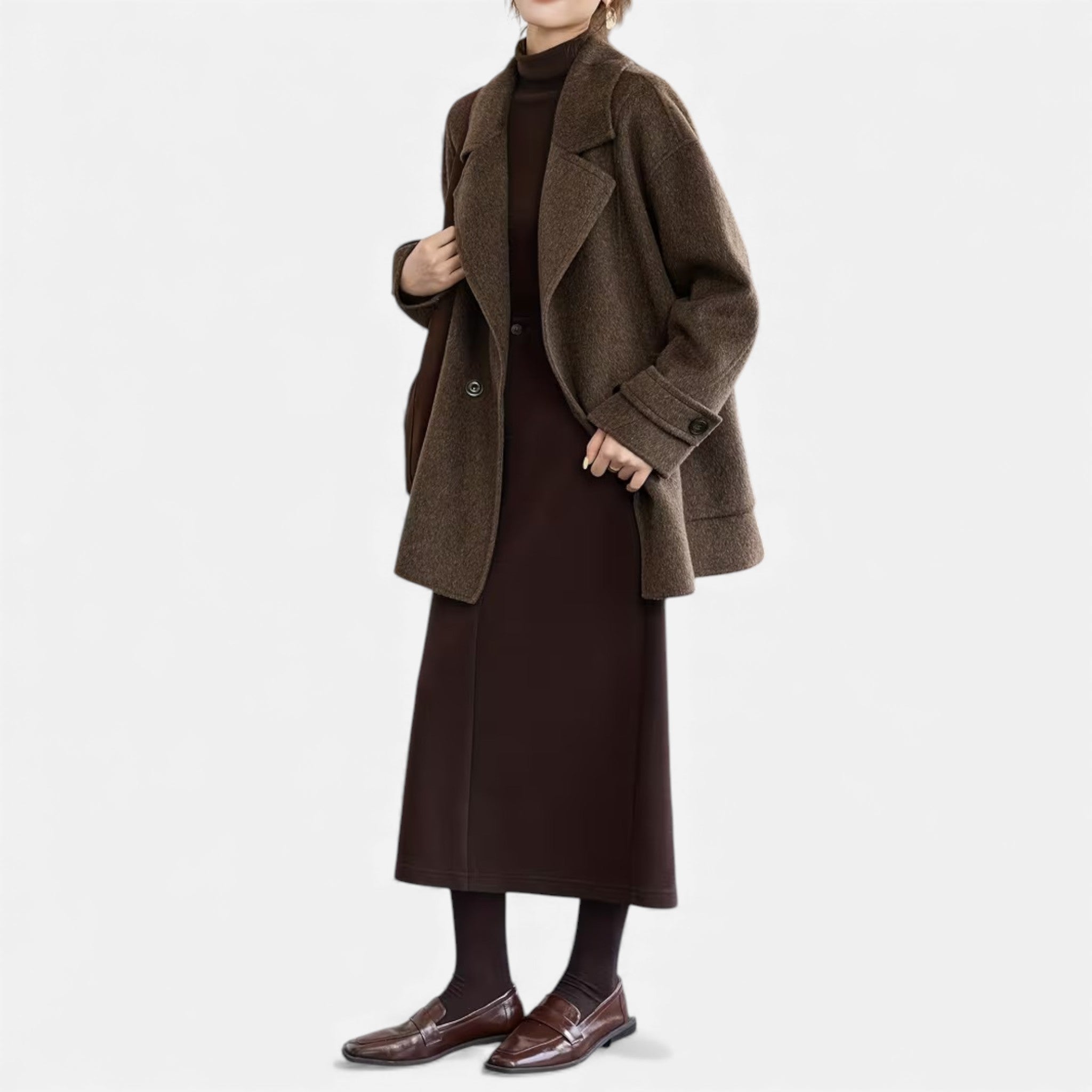 Aveline the Label | Women’s Alpaca-Blend Thick Winter Coat
