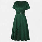 Aveline the Label | Women’s V-Neck Evening Dress with short sleeves