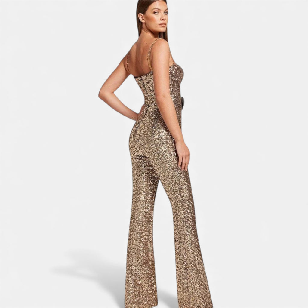 Aveline the Label | Women’s Refined Sequin Evening Jumpsuit