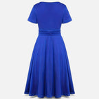 Aveline the Label | Women’s V-Neck Evening Dress with short sleeves