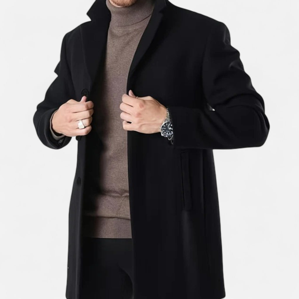 Aveline the Label | Men’s Classic Single-Breasted Trench Coat