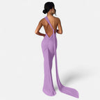Aveline the Label | Women’s Backless Scarf-Tie Evening Dress