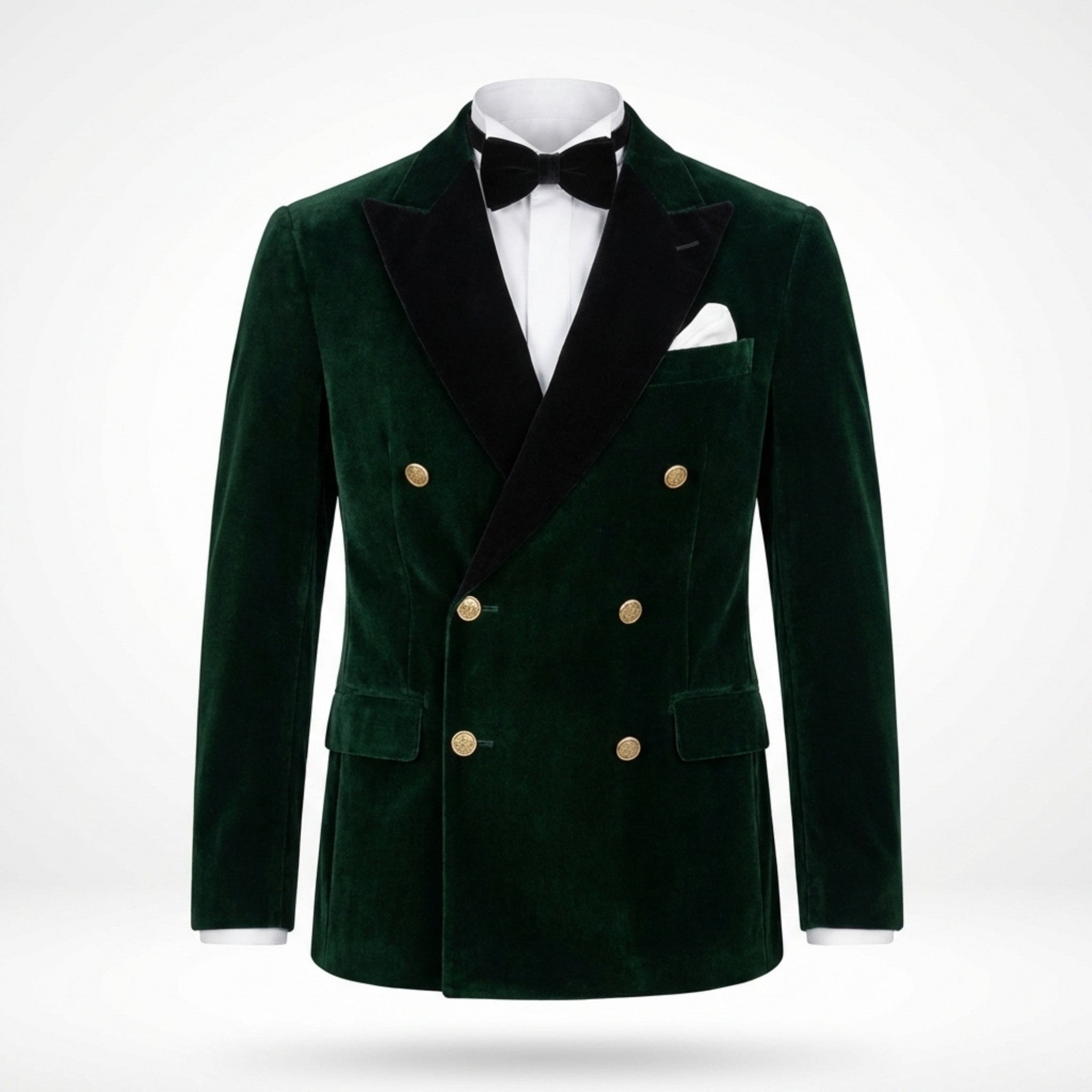 Men’s Tailored Double Breasted Blazer – Six Button Velvet
