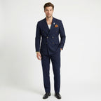 Men’s 2-Piece Suit – Double Breasted Six Buttons Business Wedding Prom