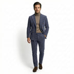 Men’s Tailored Double Breasted Suit Set – Six Button Corduroy