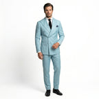 Men’s Double Breasted Suit Set – Tailored Six Button