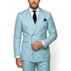 Men’s Double Breasted Suit Set – Tailored Six Button