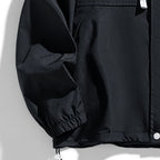 Men’s Faux Layered Spring Jacket – Casual Hooded Style