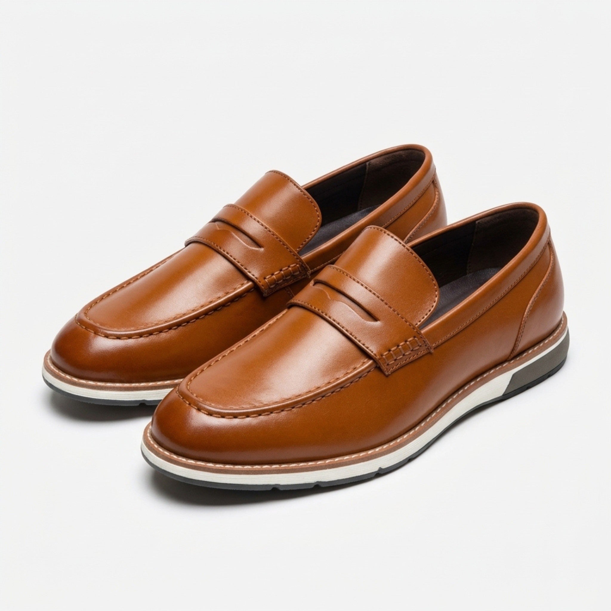 Men’s Penny Loafer Shoes – Slip-On Low Top