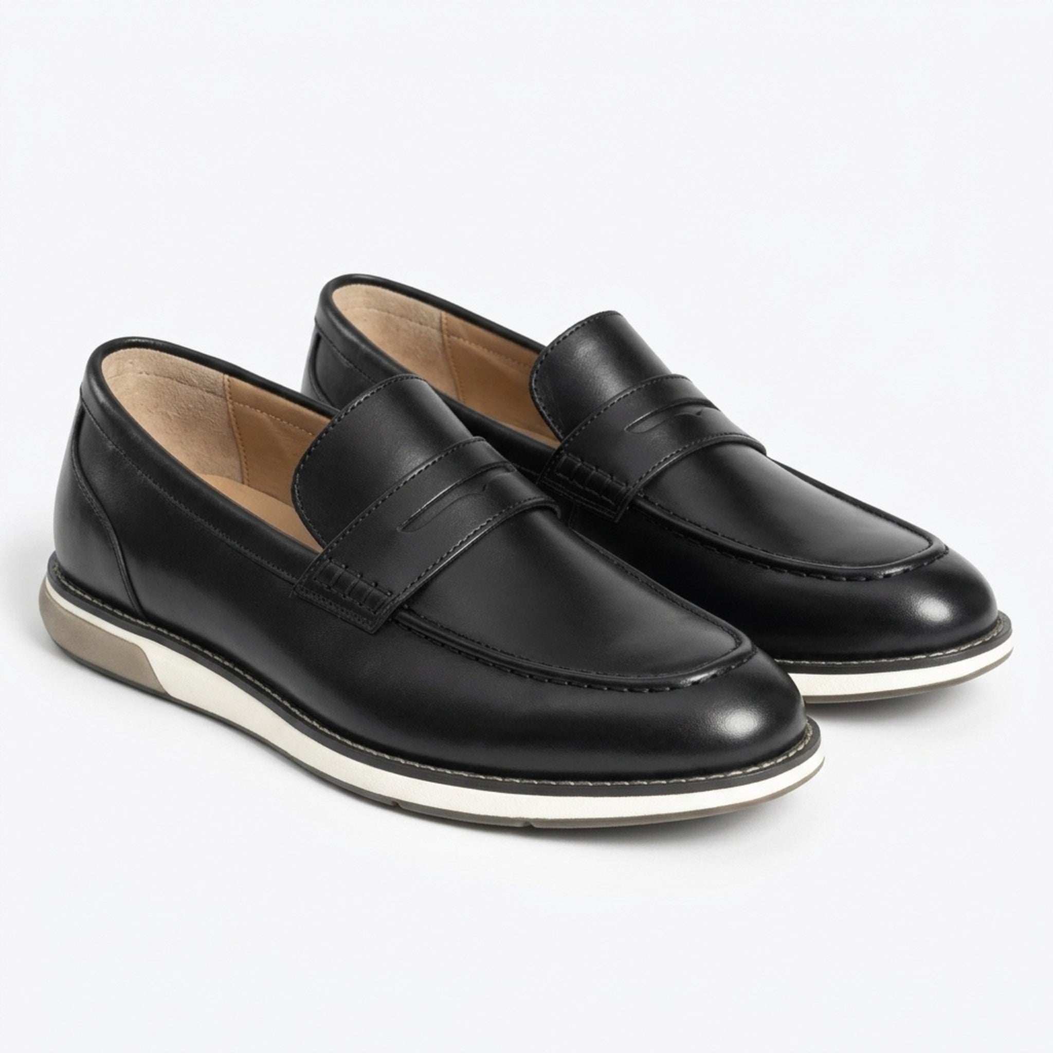 Men’s Penny Loafer Shoes – Slip-On Low Top