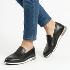 Men’s Penny Loafer Shoes – Slip-On Low Top