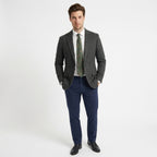 Men’s Tweed Herringbone Retro Vintage Regular Plus Size Blazer – Single Breasted Two Buttons