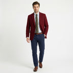 Men’s Tweed Herringbone Retro Vintage Regular Plus Size Blazer – Single Breasted Two Buttons