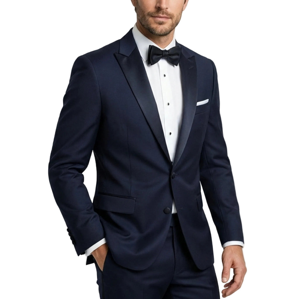 Men’s Single Breasted Suit Set – One Button Peak Lapel