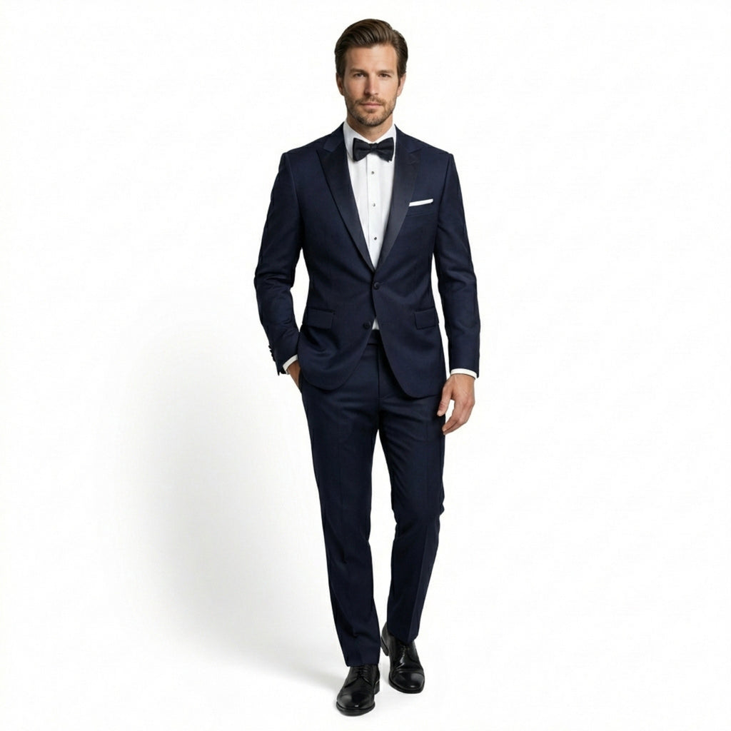 Men’s Single Breasted Suit Set – One Button Peak Lapel