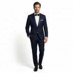 Men’s Single Breasted Suit Set – One Button Peak Lapel