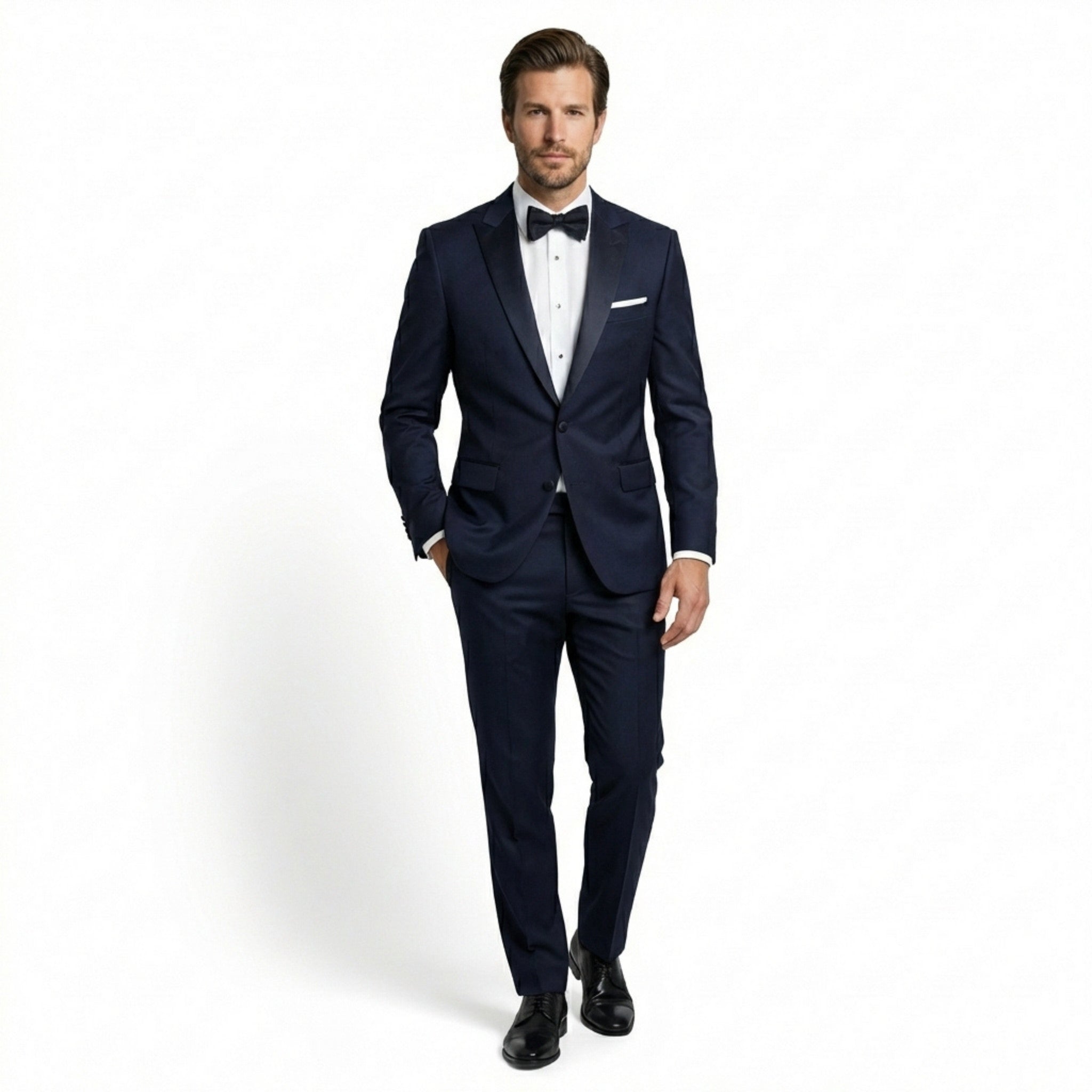 Men’s Single Breasted Suit Set – One Button Peak Lapel