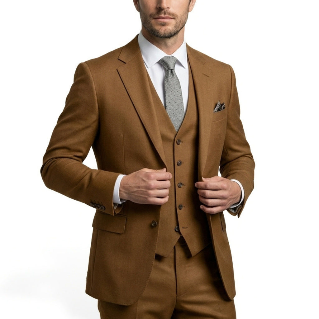 Men’s Single Breasted Suit Set – Tailored Notch Lapel