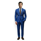 Men’s Single Breasted Suit Set – Tailored Two Button Notch Lapel